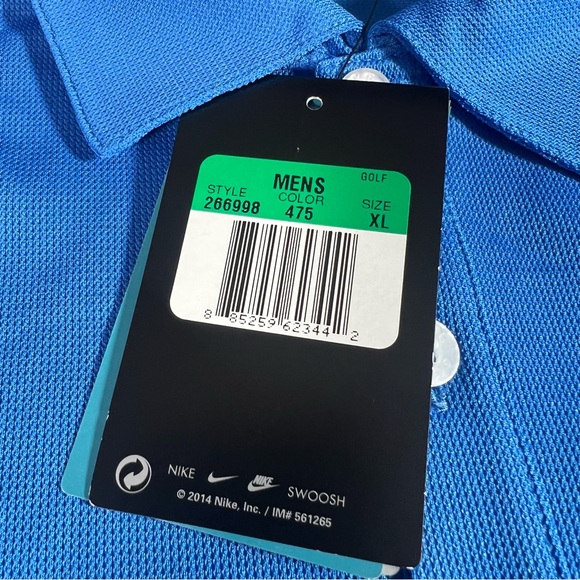 Nike Golf Men’s Bad Boy Mowers Performance Polo Shirt Blue Size XL NWT Dri-Fit - Picture 4 of 8